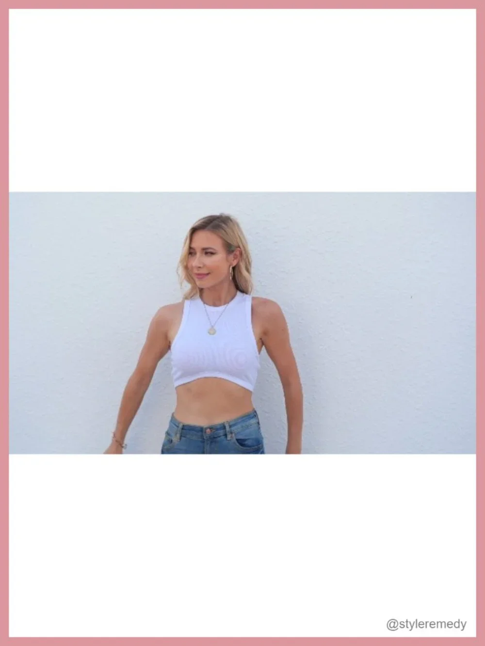 Women's Knit Ribbed Racerback Sleeveless Crop Tank Top - Stretchy